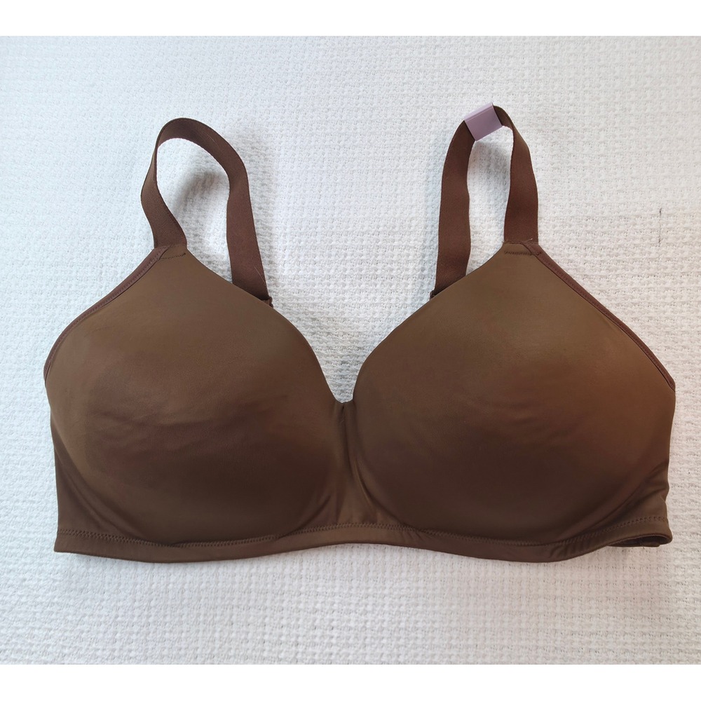Jockey Full Coverage Bra Women 38D Brown Wireless Molded Cups 2334